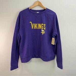 NFL Vikings NWT Purple Crewneck Sweatshirt‎ Women’s XL